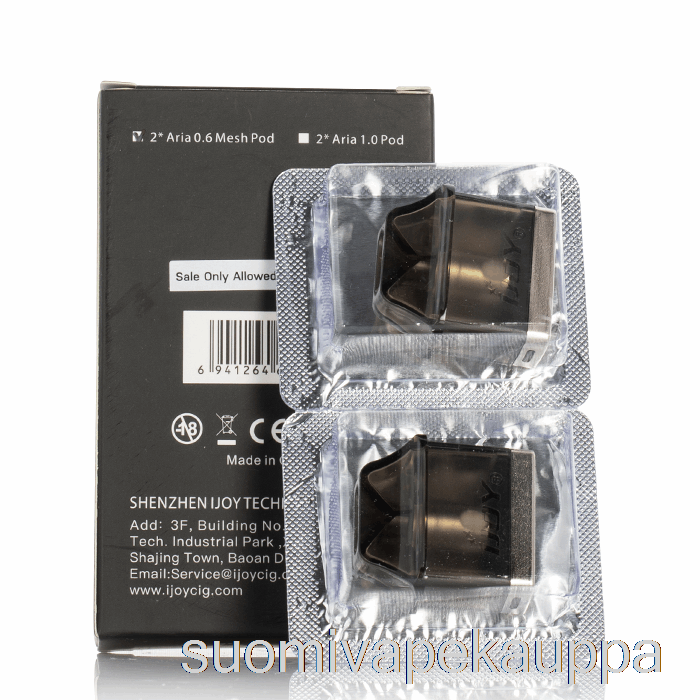 Vape Suomi Ijoy Aria Vaihtokotelot 0.6ohm Podit